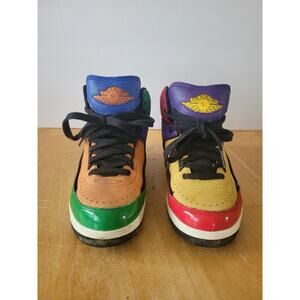 Nike Air Jordan 2 Retro Rivals Multi-Color High Top Sneakers Women's Size 7